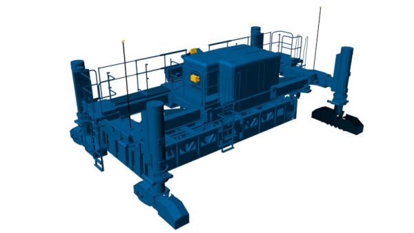Автоматична система 3D mmGNSS для бетоноукладача