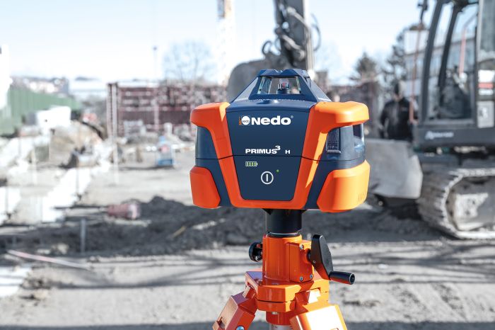 Ротаційний нівелір NEDO PRIMUS 3H + ACCEPTOR MAXX 472110