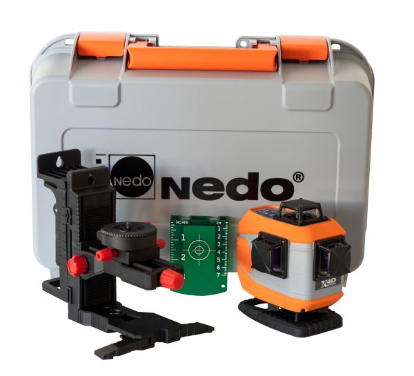 Лазерний нівелір NEDO X-Liner 4D green 460883