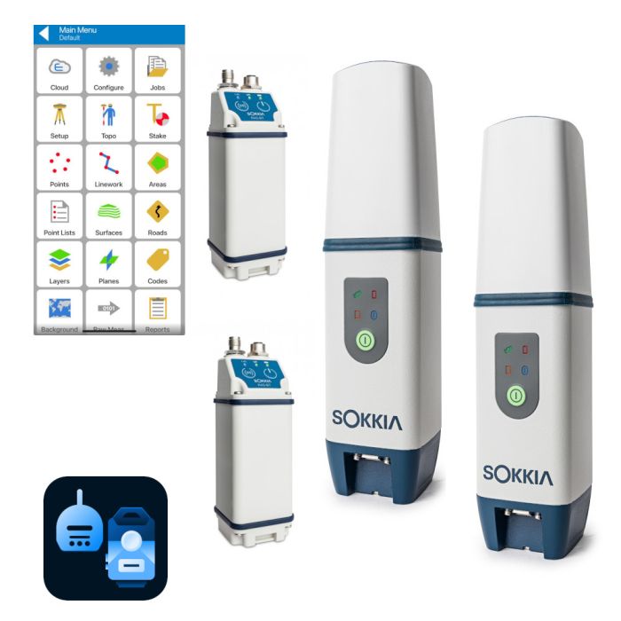 RTK SOKKIA GCX3 (база/ровер) + R4S-BT + Topcon Field Mobile