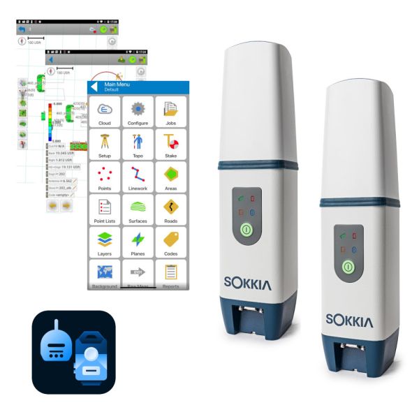 RTK SOKKIA GCX3 (база/ровер) + Topcon Field