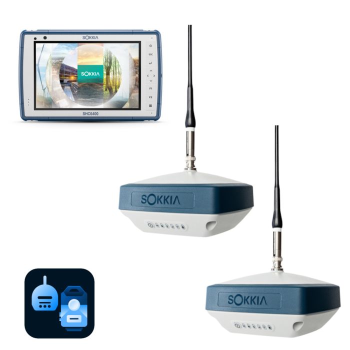 RTK Sokkia GRX3 (база/ровер) + SHC6400 (128GB) + TF