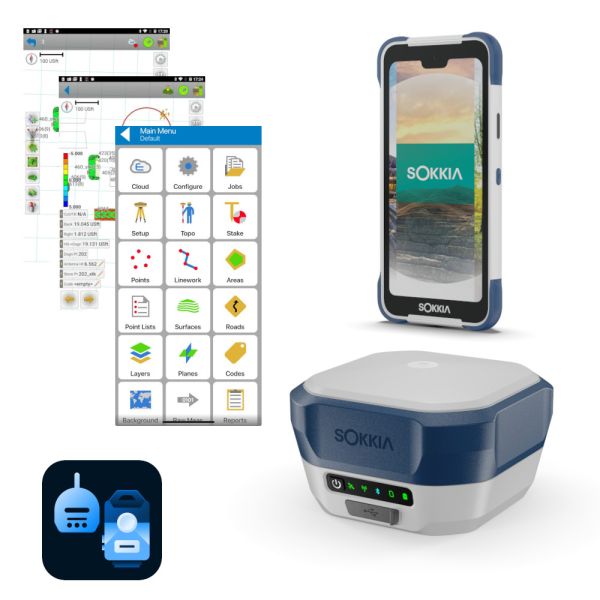 RTK ровер SOKKIA GRX5 (ALL SIG INTL) + SHC700 + Topcon Field Mobile