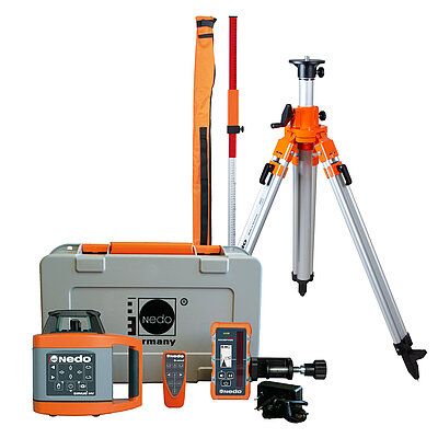 Ротаційний нівелір NEDO SIRIUS 1HV + ACCEPTOR MAXX в комплекті зі штативом та рейкою 471948